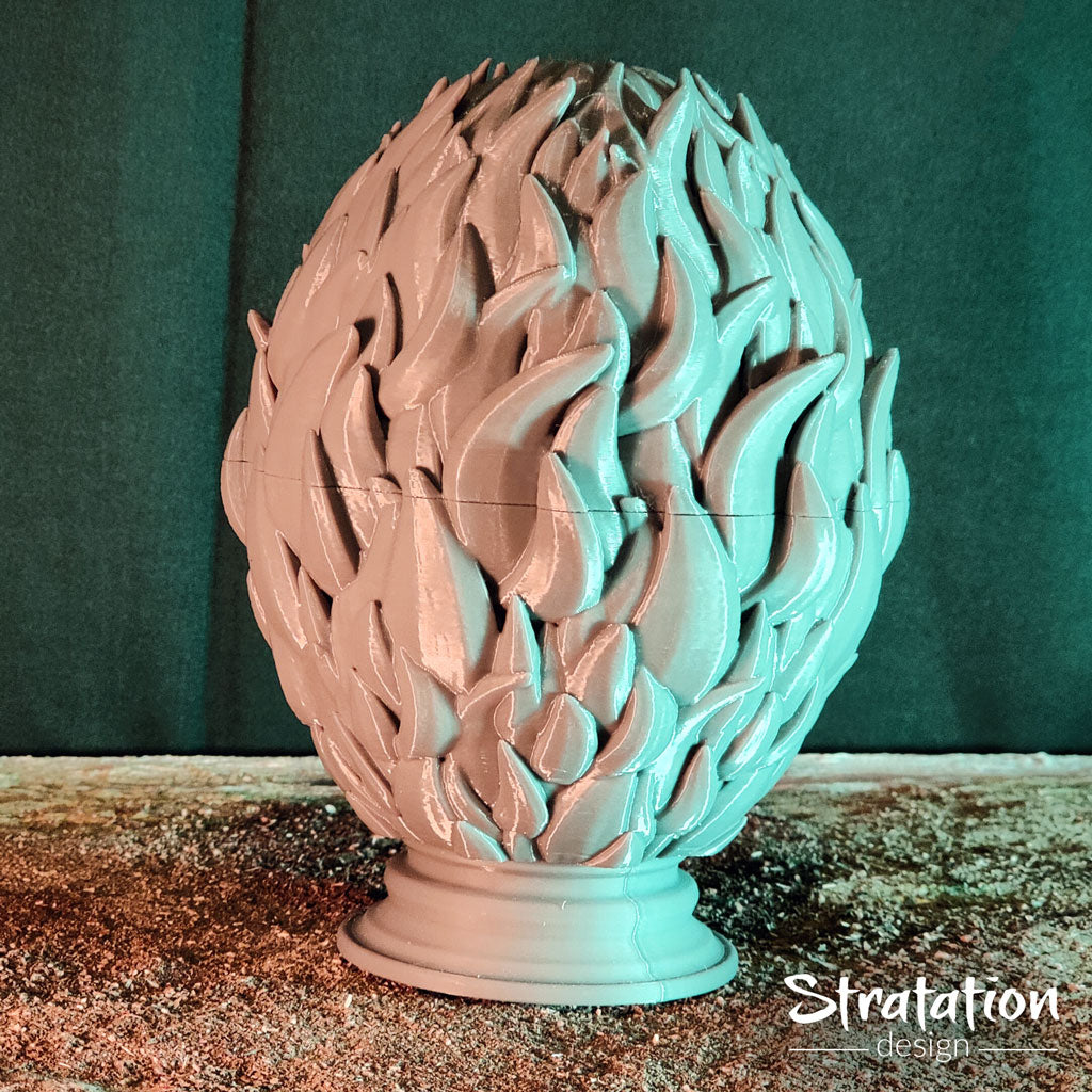 Stratation Design - Scorchmane Dragon Egg Dice Box - DnD/TTRPG/Roleplaying/Wargames