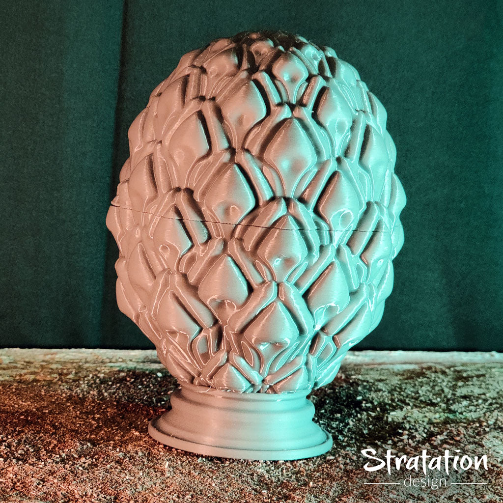 Stratation Design - Sunhaven Dragon Egg Dice Box - DnD/TTRPG/Roleplaying/Wargames