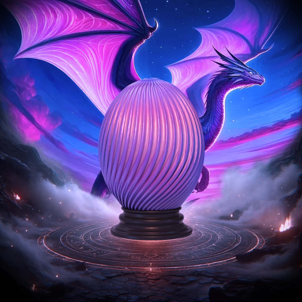 Stratation Design - Zephyr Dragon Egg Dice Box - DnD/TTRPG/Roleplaying/Wargames