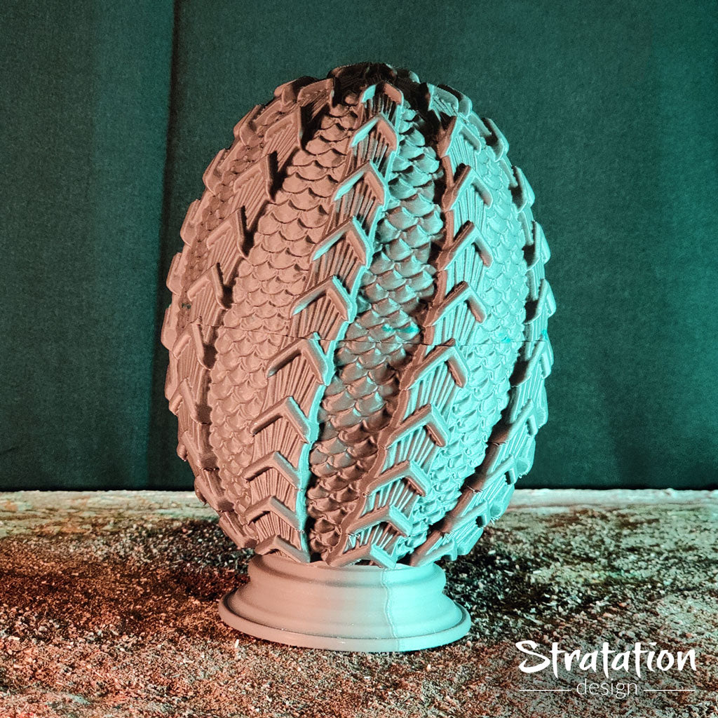 Stratation Design - Streamfarer Dragon Egg Dice Box - DnD/TTRPG/Roleplaying/Wargames