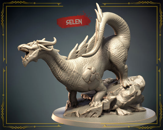 3D IPStudios - Dragons Worlds #1 - Selen - DnD/TTRPG Figure/Miniature - Helios3DPrinting