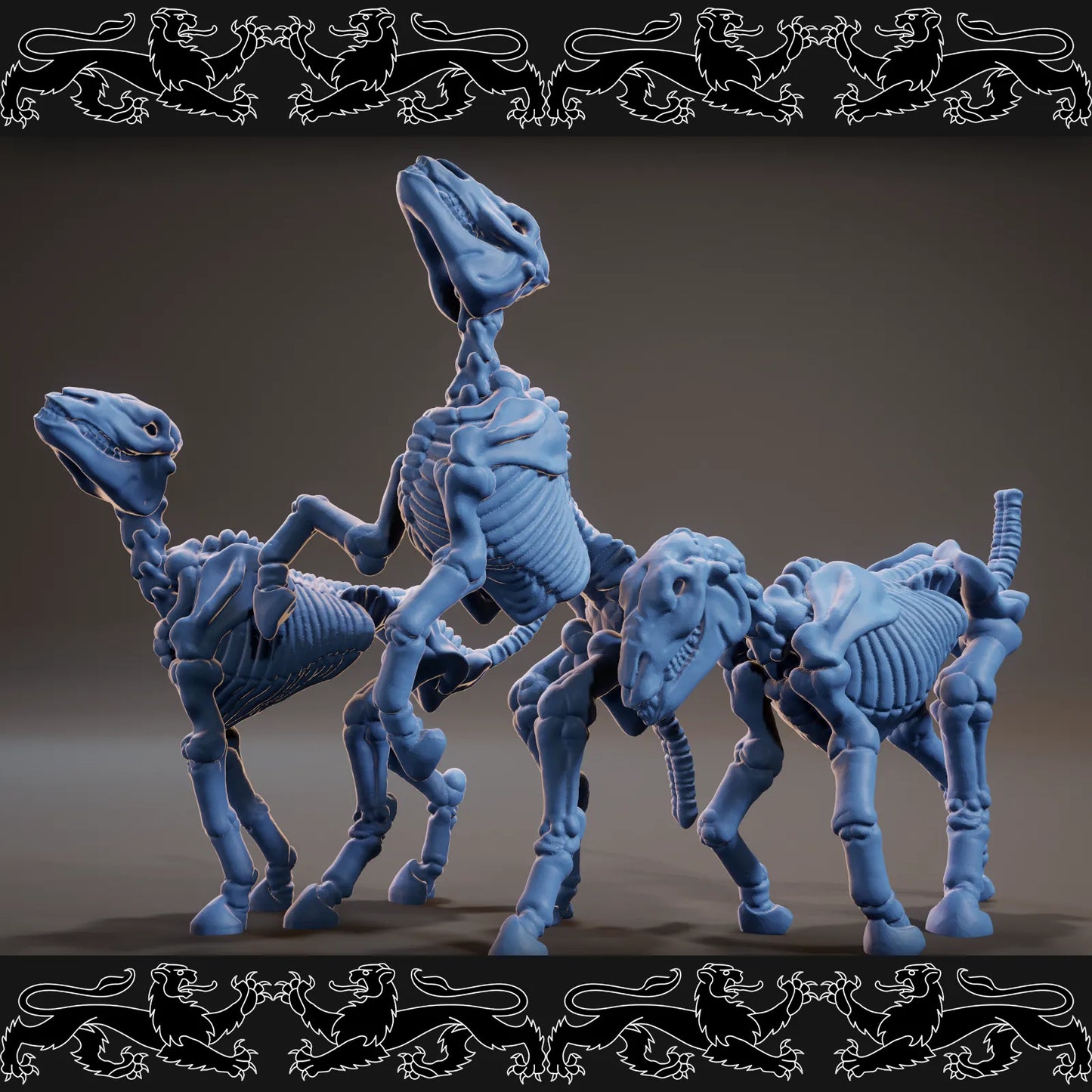 Brayan Nafarrate - Bestiary #3 - Horse Skeleton - DnD/TTRPG Figure/Miniature
