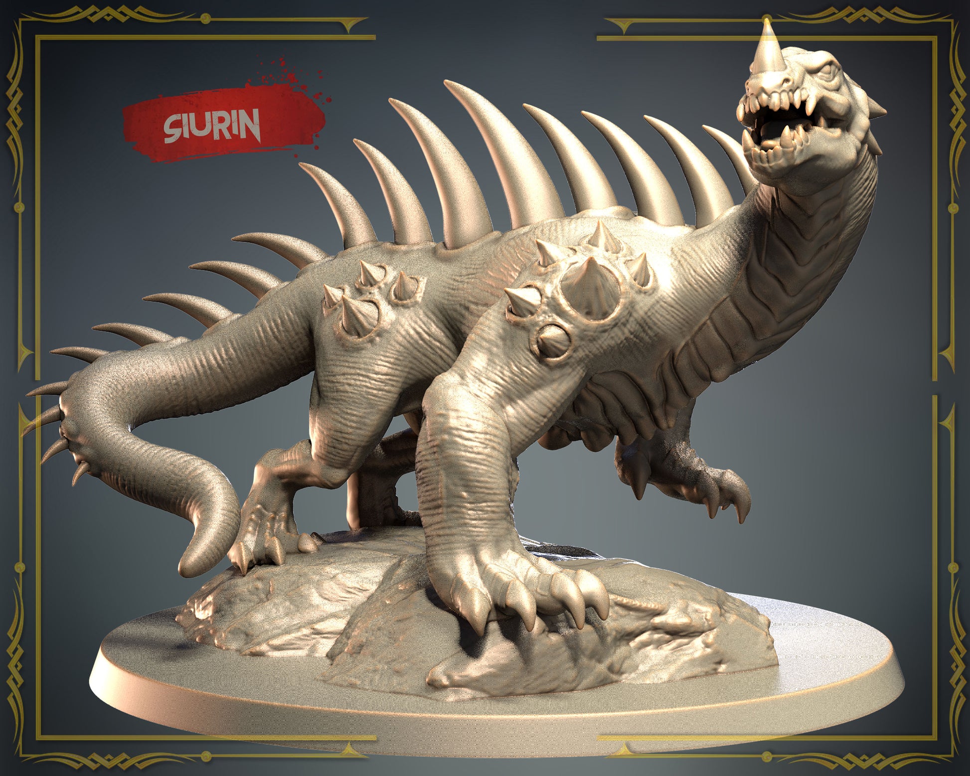 3D IPStudios - Dragons Worlds #1 - Siurun - DnD/TTRPG Figure/Miniature - Helios3DPrinting