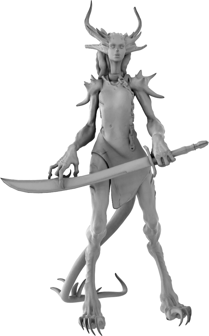 Z Kino - Succubus - 75mm Pin Up/Figure/Model/Diorama