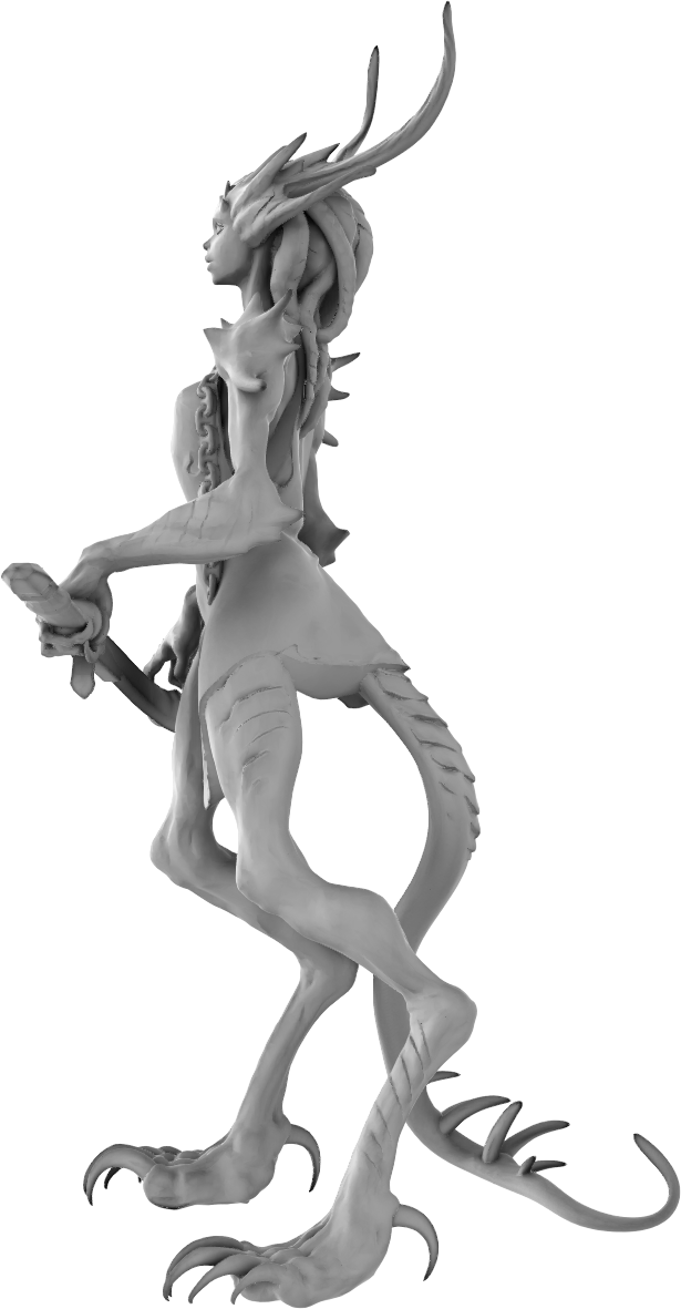 Z Kino - Succubus - 75mm Pin Up/Figure/Model/Diorama