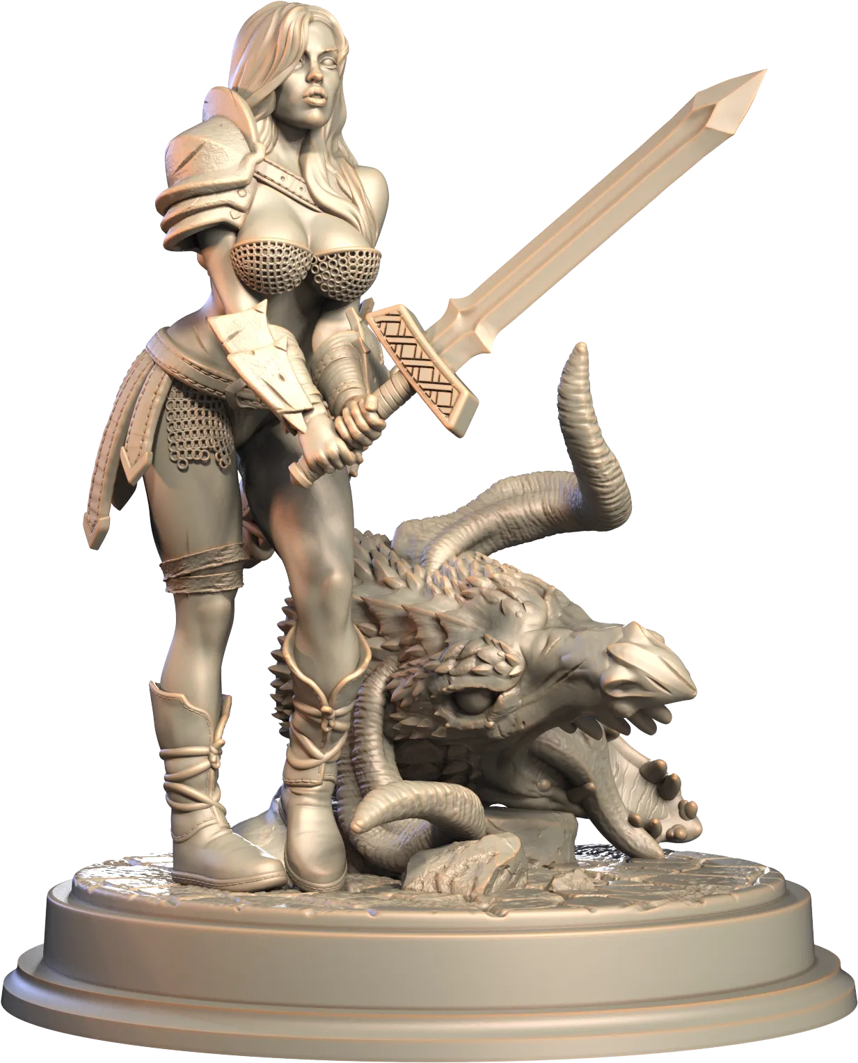 3D IPStudios - Barbarians - Sylara - 75mm Pin Up/Figure/Model/Diorama