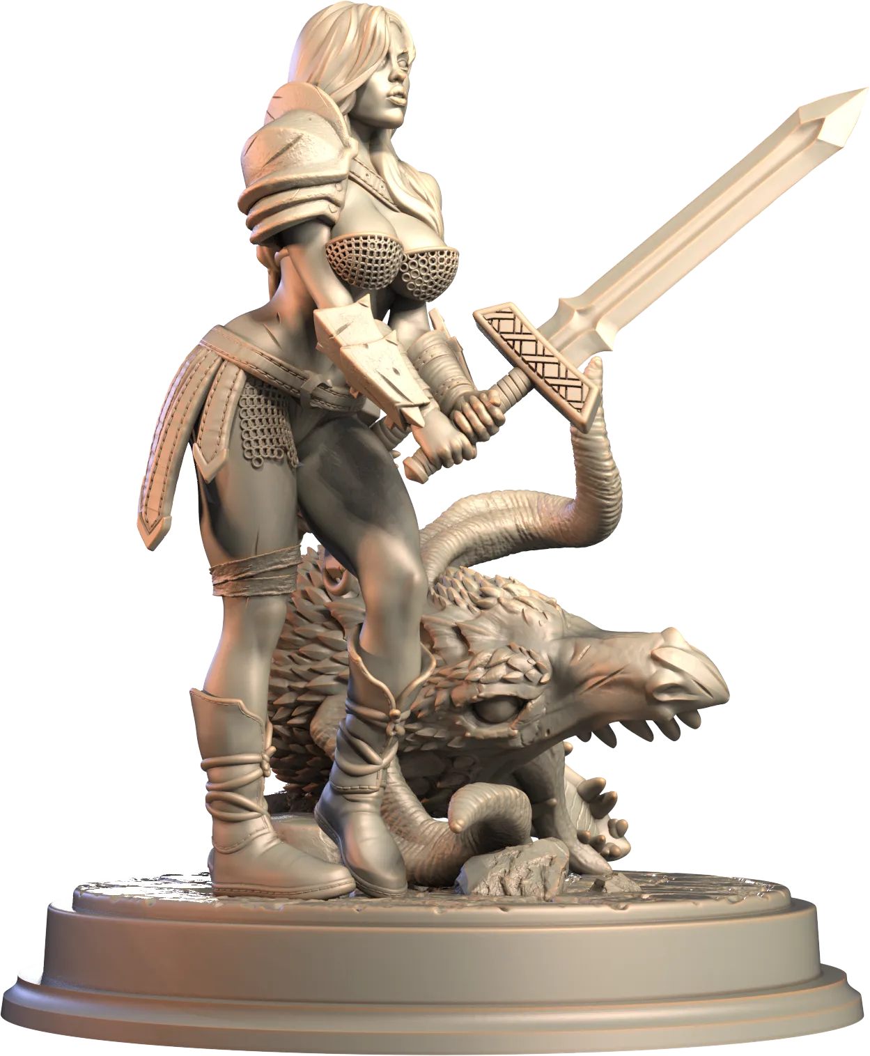 3D IPStudios - Barbarians - Sylara - 75mm Pin Up/Figure/Model/Diorama