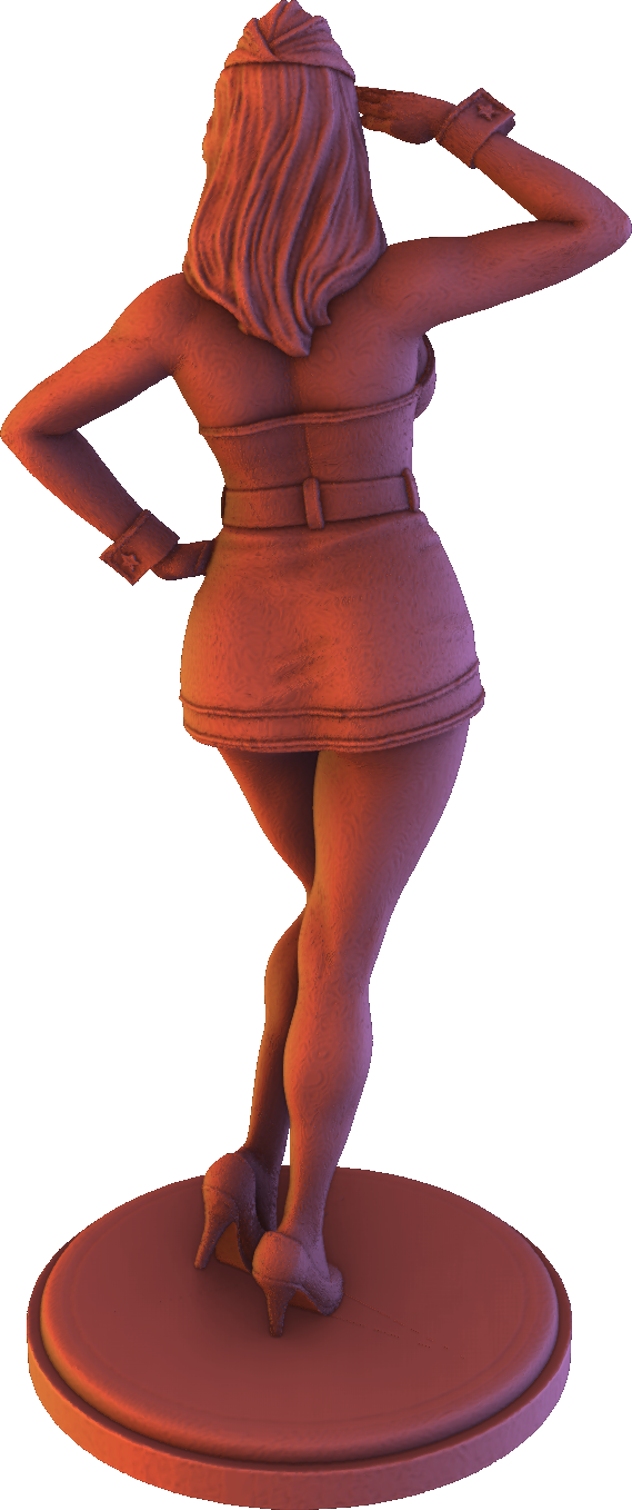 Alexa - Retro Girls - Scarlet - 100mm Pin Up/Figure/Model/Diorama