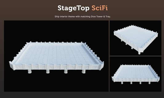 StageTop: 3D Printed Modular Gaming Board/Table - Sci-Fi Version