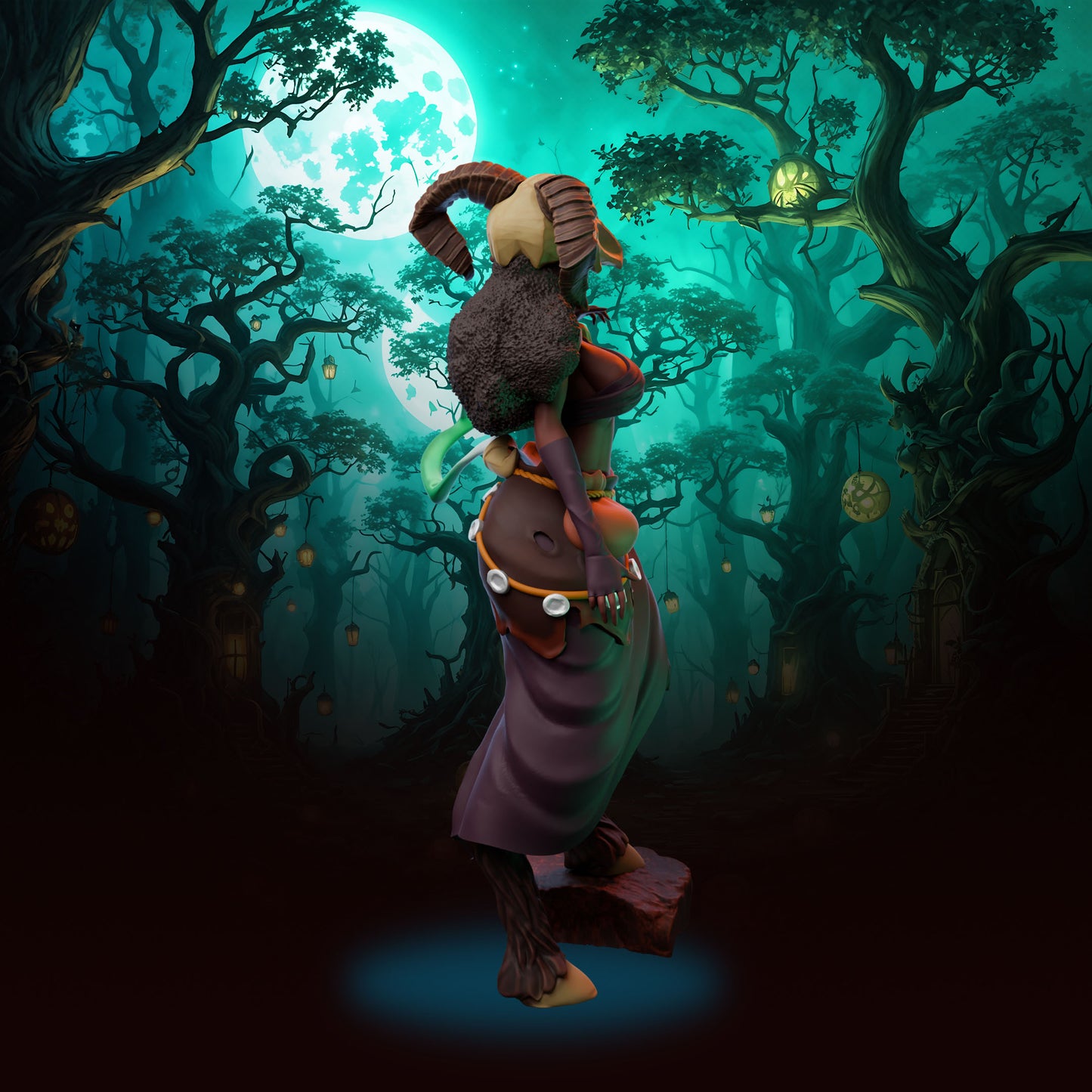 Anexeo's Forge - Woodland Witches - Sedna - 32/75mm Pin Up/Figure/Model/Diorama - Helios3DPrinting