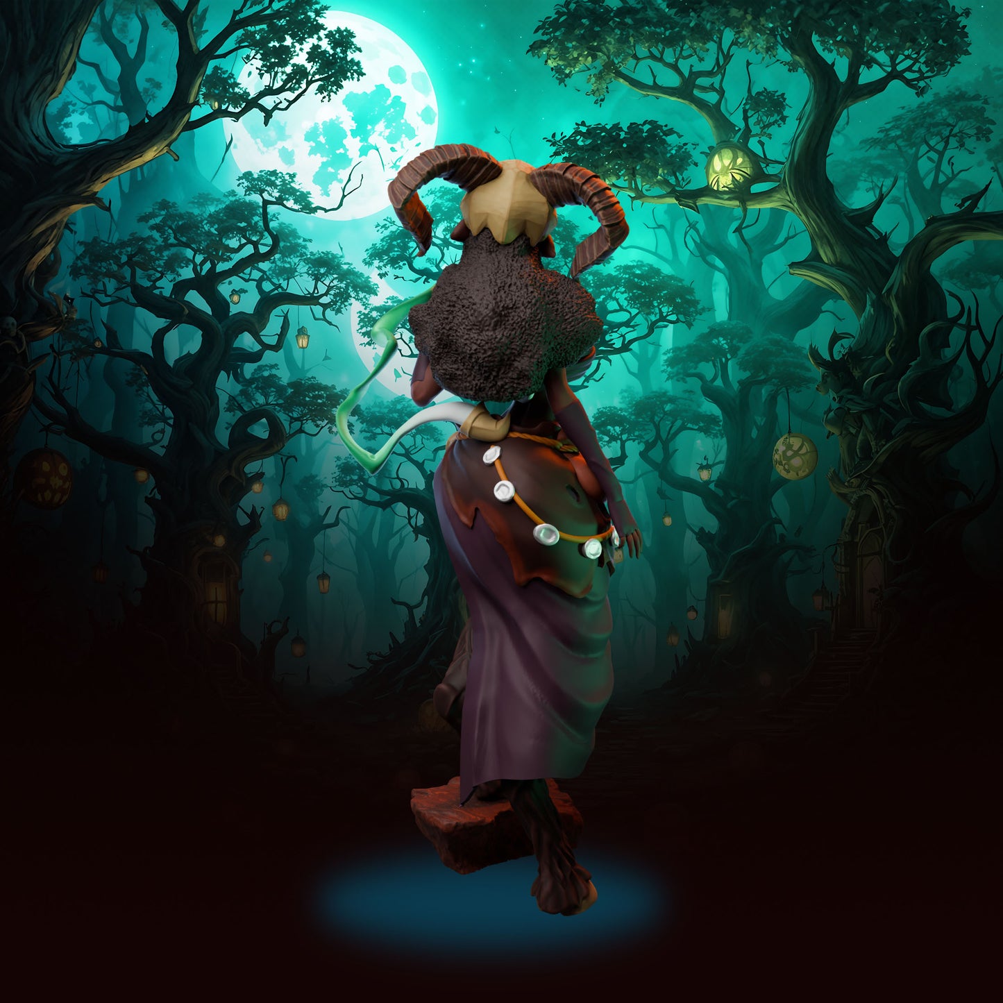 Anexeo's Forge - Woodland Witches - Sedna - 32/75mm Pin Up/Figure/Model/Diorama - Helios3DPrinting