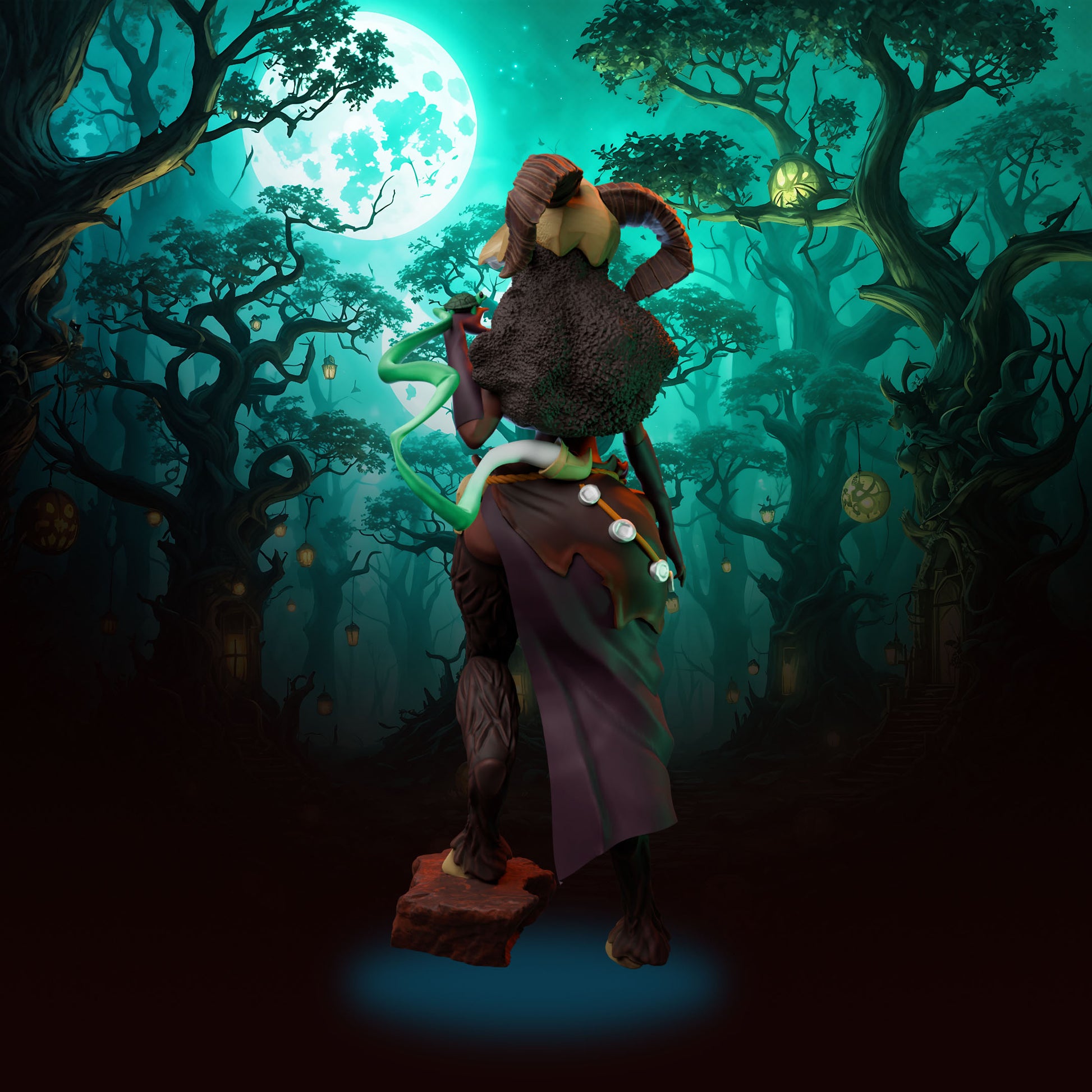 Anexeo's Forge - Woodland Witches - Sedna - 32/75mm Pin Up/Figure/Model/Diorama - Helios3DPrinting