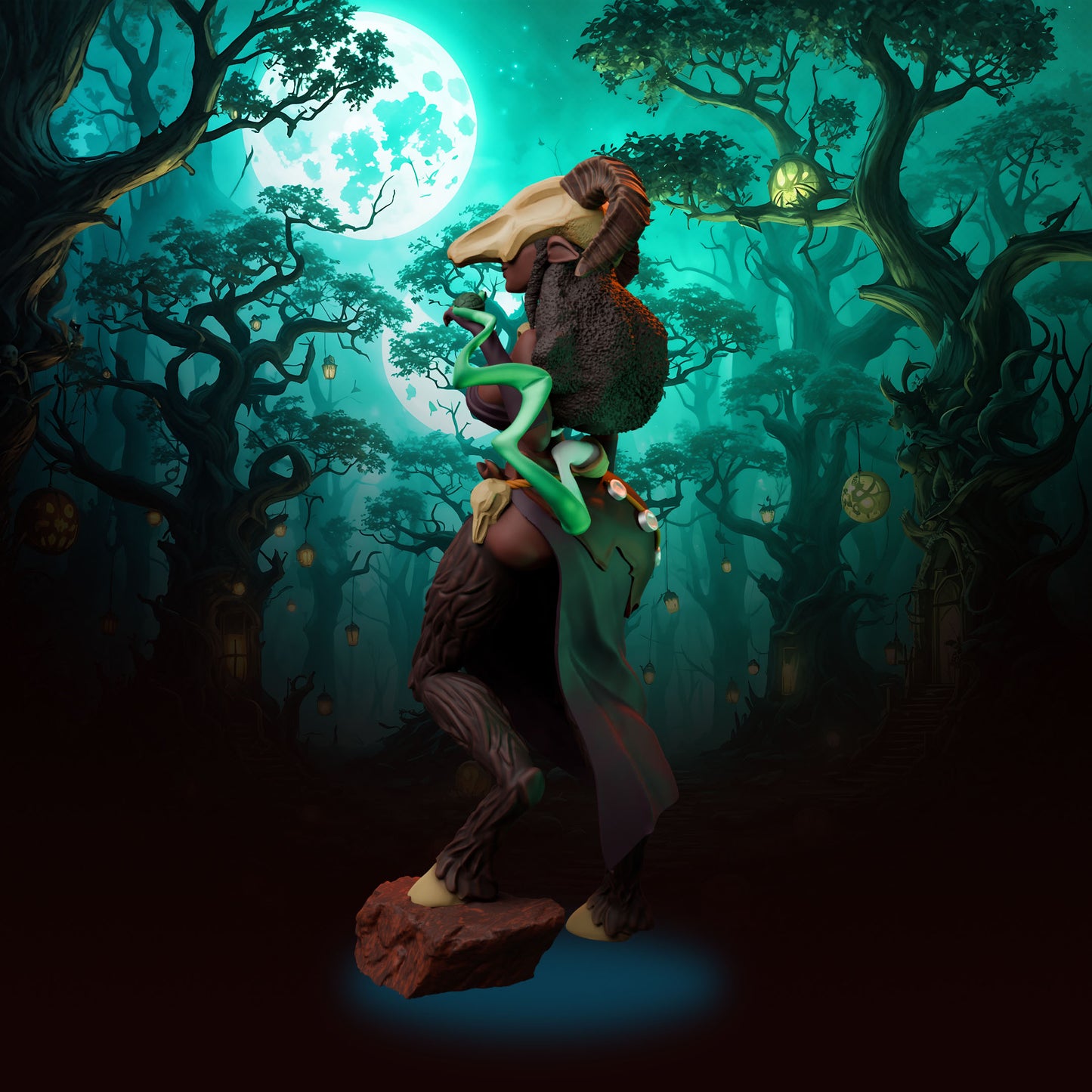 Anexeo's Forge - Woodland Witches - Sedna - 32/75mm Pin Up/Figure/Model/Diorama - Helios3DPrinting