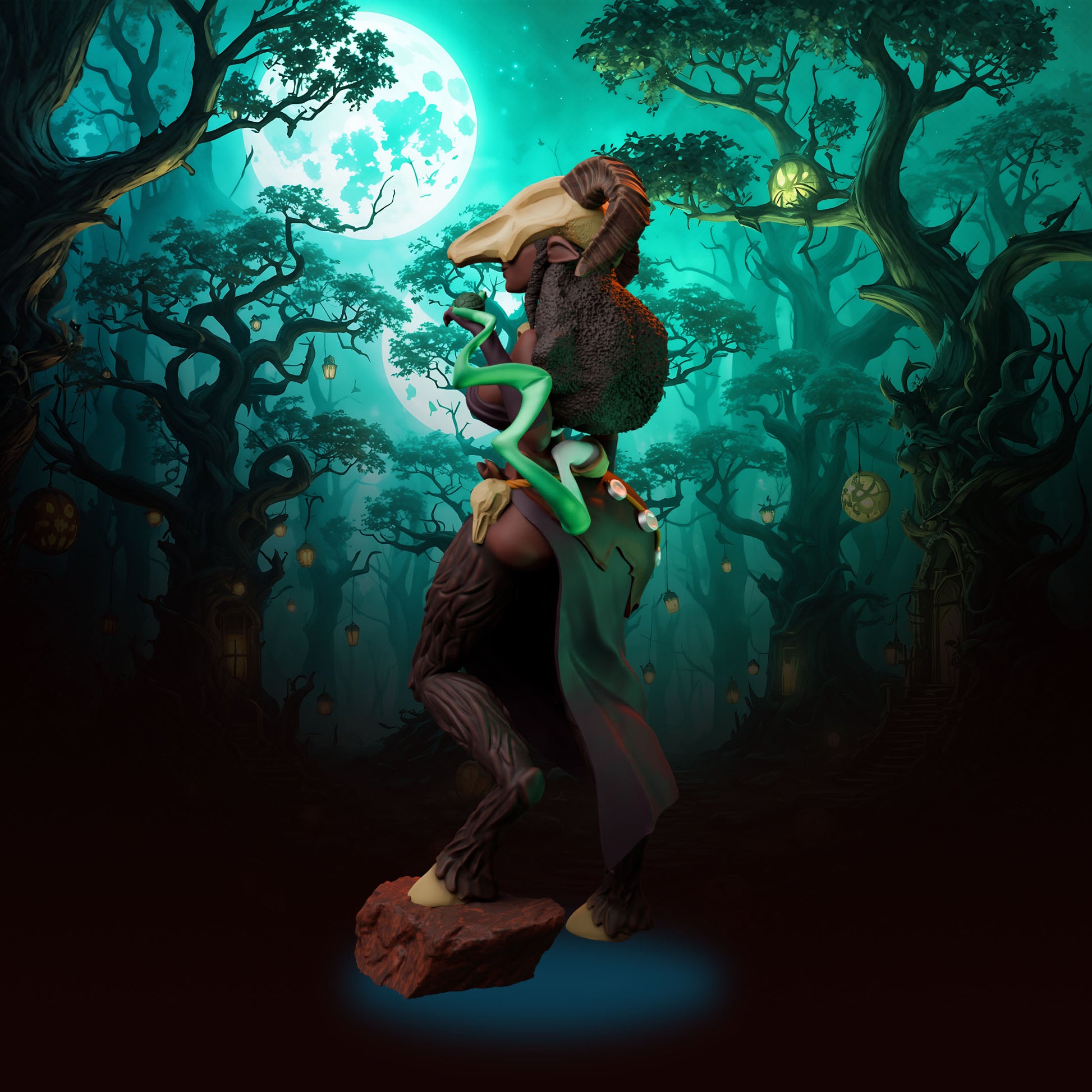 Anexeo's Forge - Woodland Witches - Sedna - 32/75mm Pin Up/Figure/Model/Diorama - Helios3DPrinting