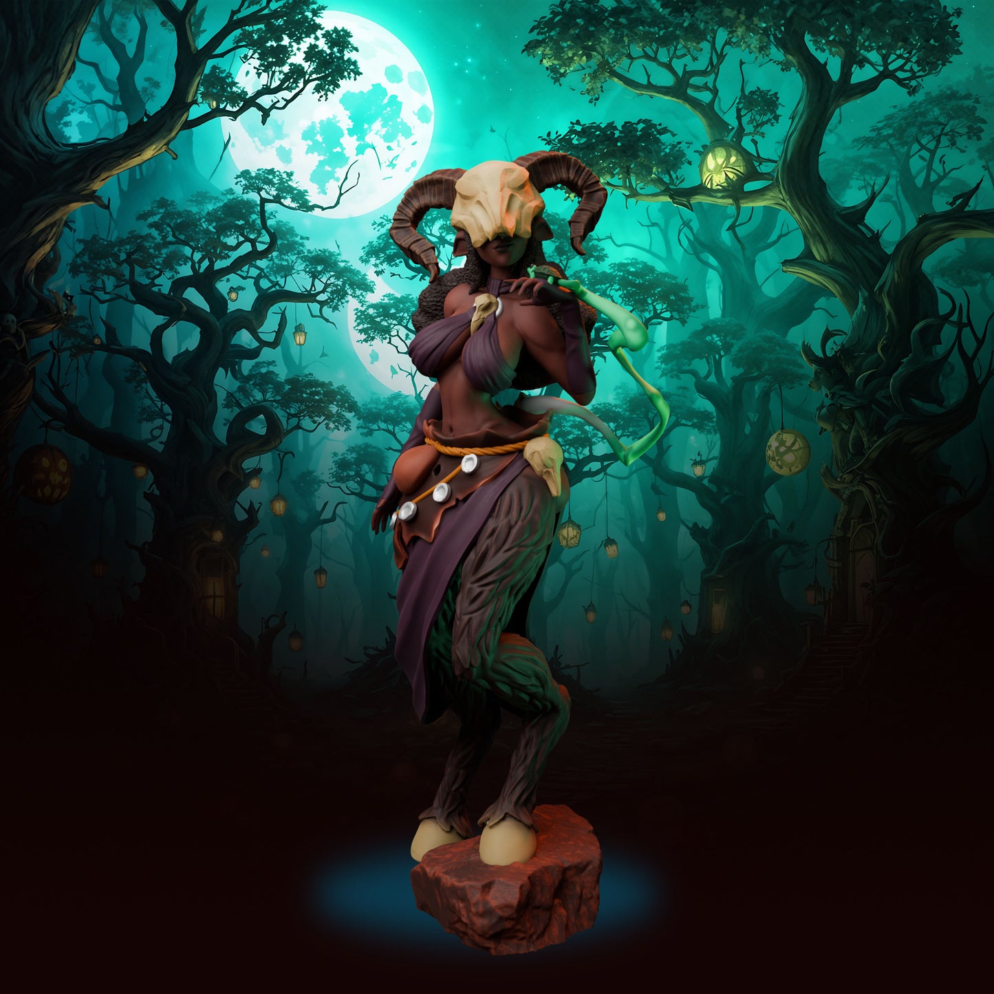 Anexeo's Forge - Woodland Witches - Sedna - 32/75mm Pin Up/Figure/Model/Diorama - Helios3DPrinting