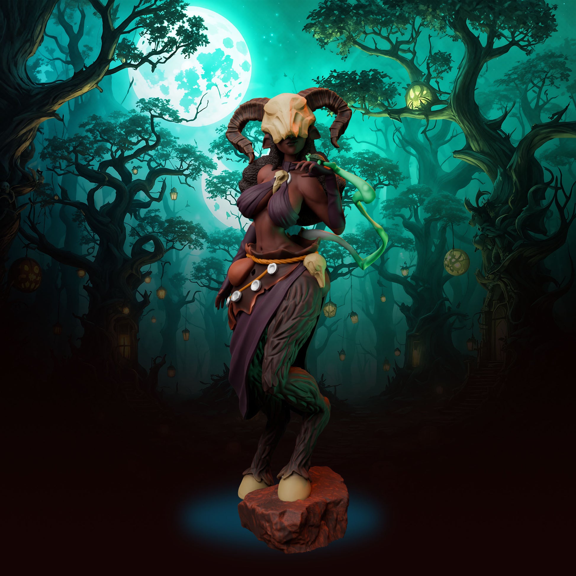 Anexeo's Forge - Woodland Witches - Sedna - 32/75mm Pin Up/Figure/Model/Diorama - Helios3DPrinting