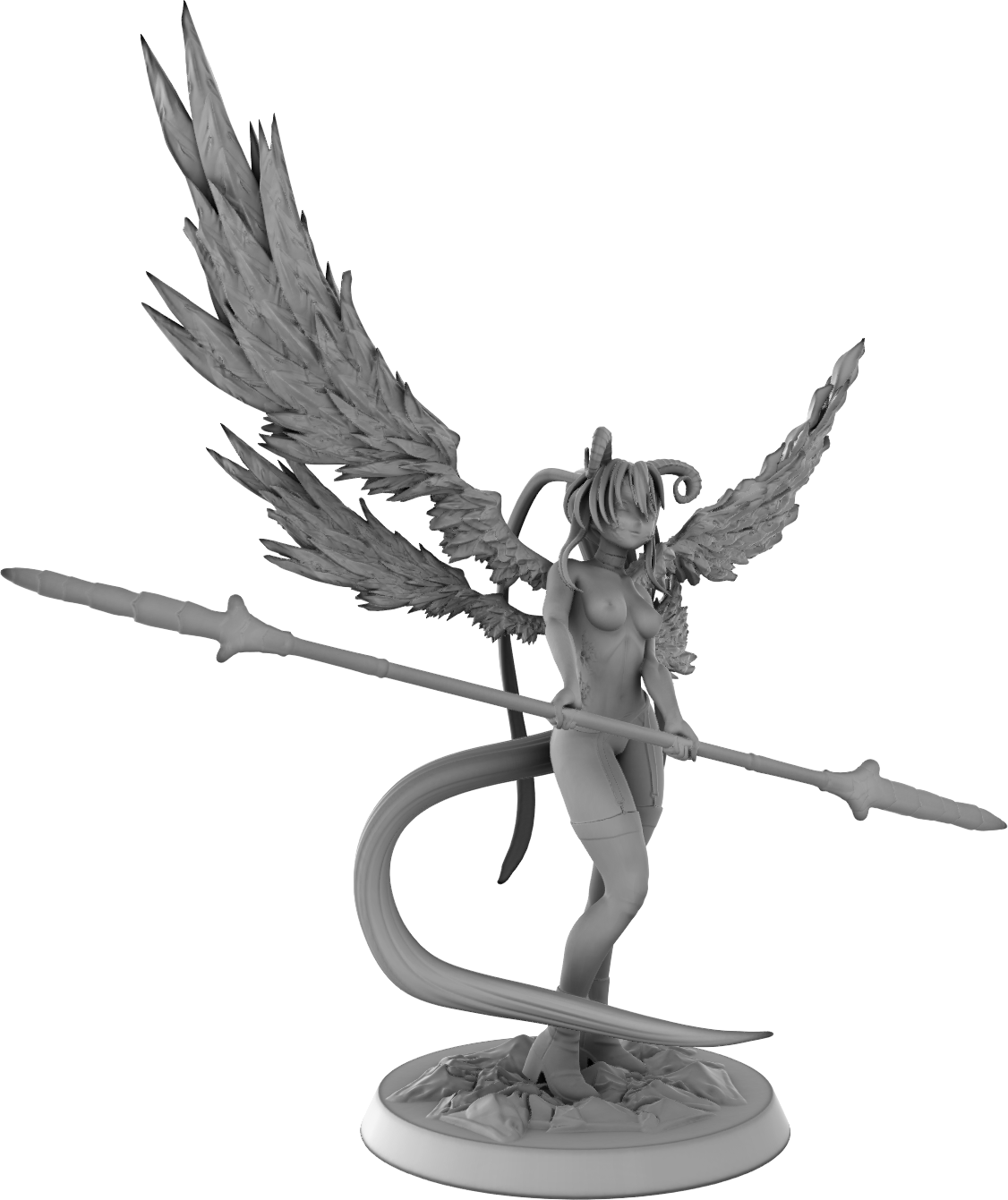 Anvil Wargames - Seduced By Fire - 75mm Pin Up/Figure/Model/Diorama - Helios3DPrinting