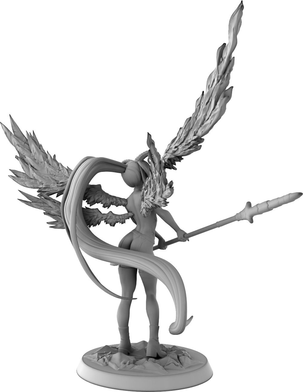 Anvil Wargames - Seduced By Fire - 75mm Pin Up/Figure/Model/Diorama - Helios3DPrinting