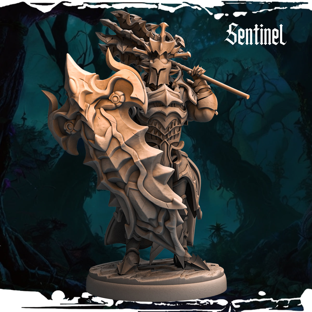 Monolith Arts - Dark Elves - Sentinel - DnD/TTRPG Figure/Miniature