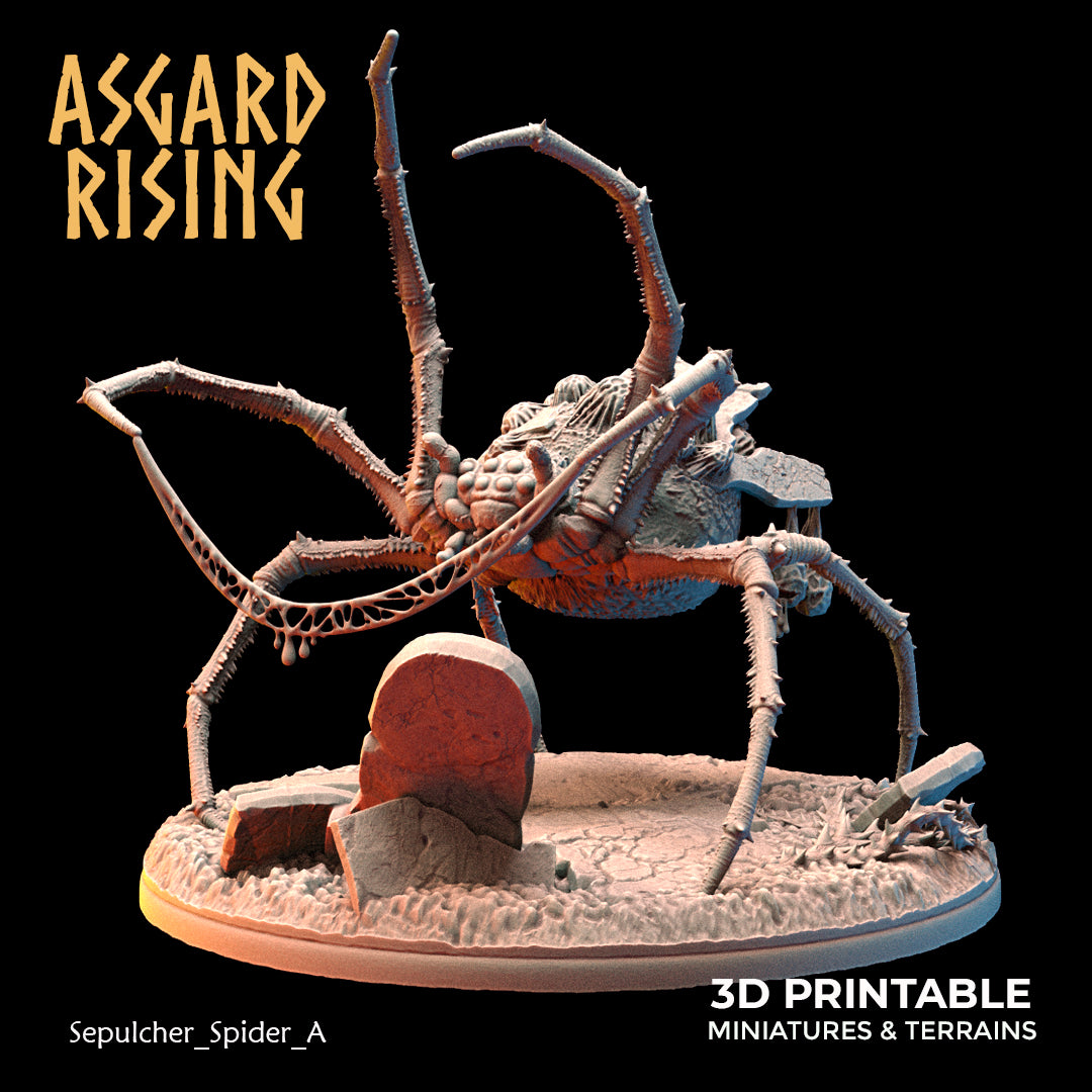 Asgard Rising - Underdark - Sepulcher Spider - DnD/TTRPG Figure/Miniature
