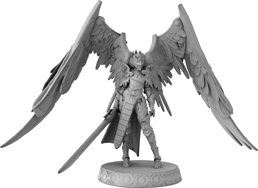 Ralphy - Seraphic Sentinel - 75mm Pin Up/Figure/Model/Diorama