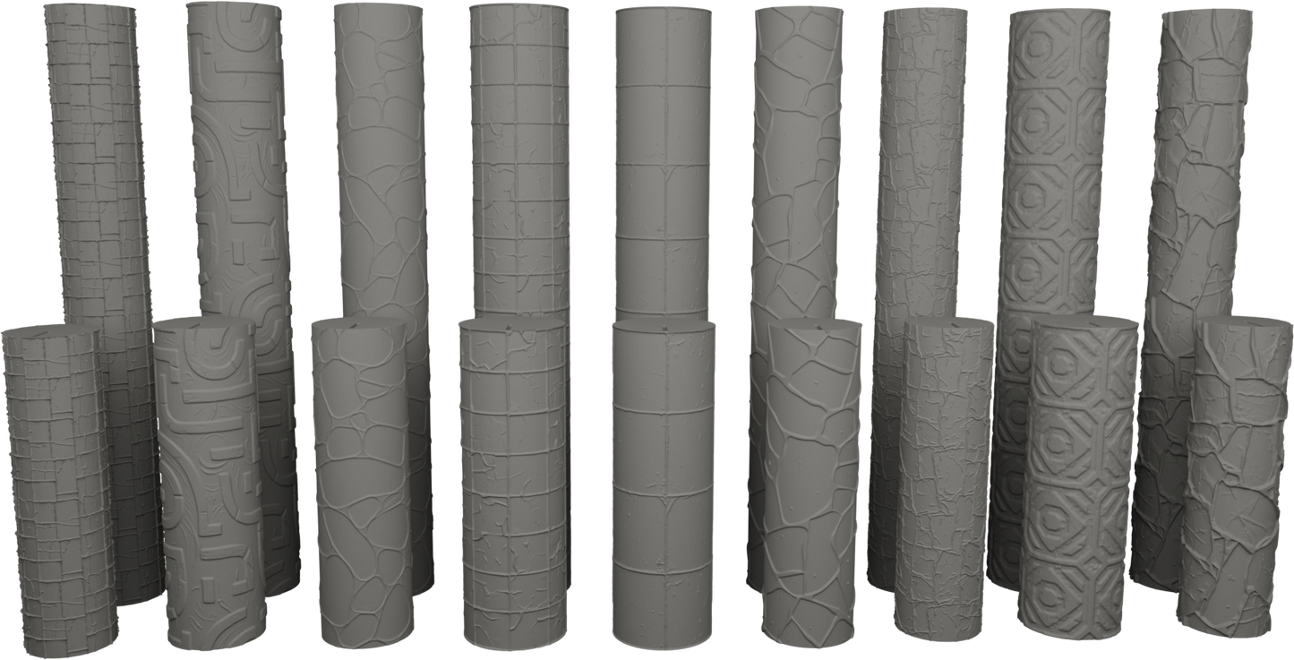 Jorrit - Texture Rollers #14 - Clay Roller for Scenery/TTRPG/Pottery Embossing