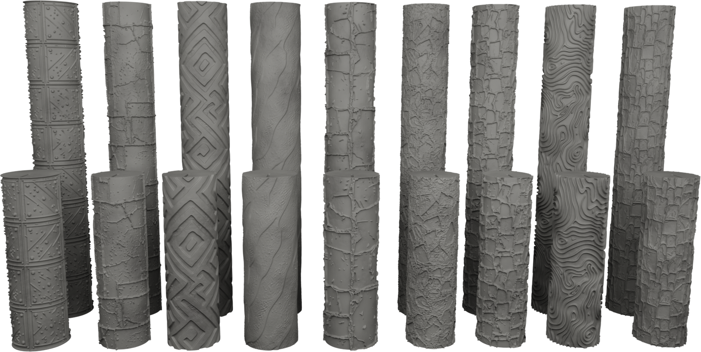 Jorrit - Texture Rollers #16 - Clay Roller for Scenery/TTRPG/Pottery Embossing