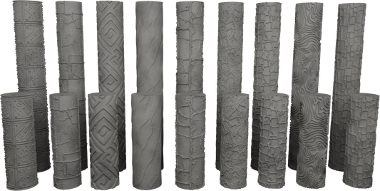 Jorrit - Texture Rollers #16 - Clay Roller for Scenery/TTRPG/Pottery Embossing