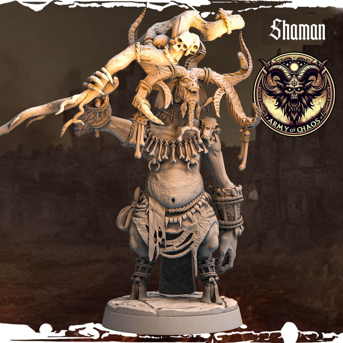 Monolith Arts - Beasts - Shaman #2 - DnD/TTRPG Figure/Miniature