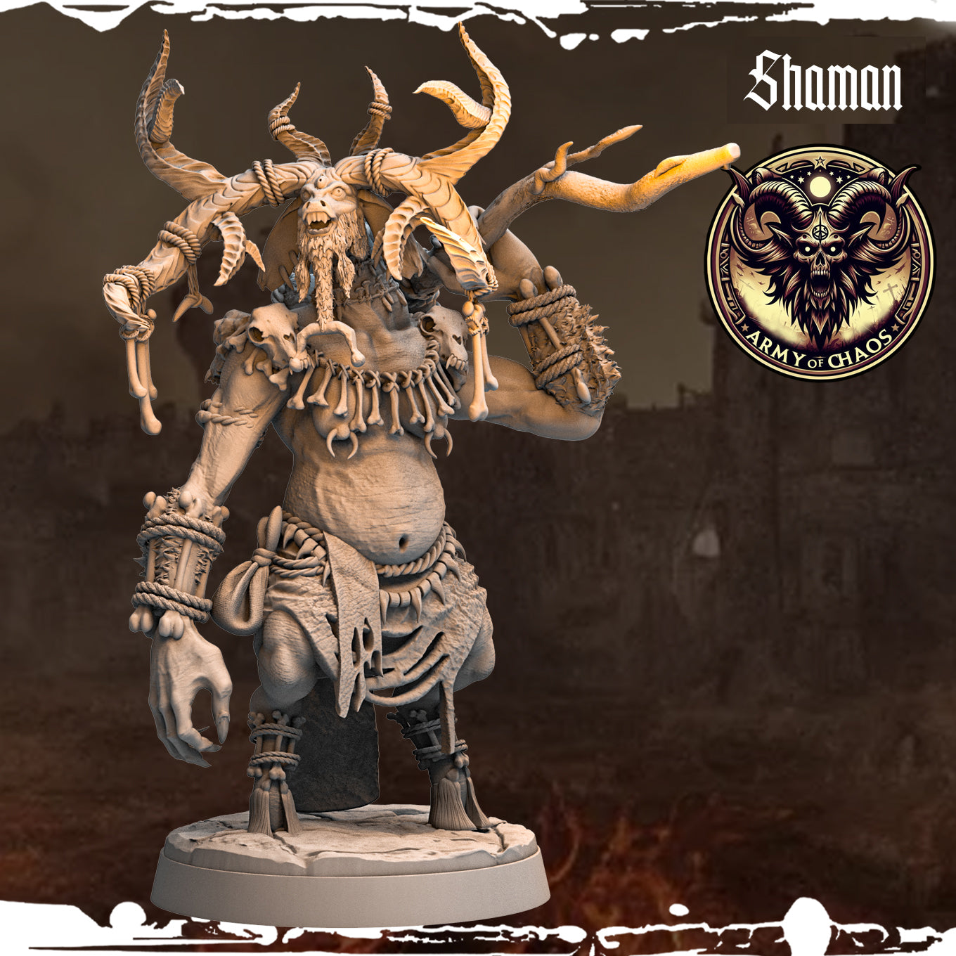 Monolith Arts - Beasts - Shaman #3 - DnD/TTRPG Figure/Miniature