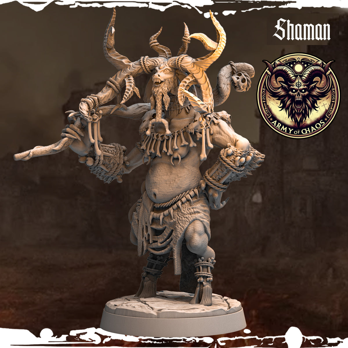 Monolith Arts - Beasts - Shaman #6 - DnD/TTRPG Figure/Miniature