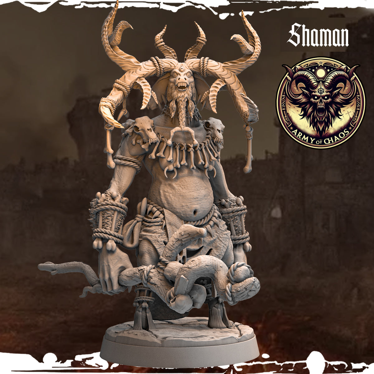 Monolith Arts - Beasts - Shaman #9 - DnD/TTRPG Figure/Miniature