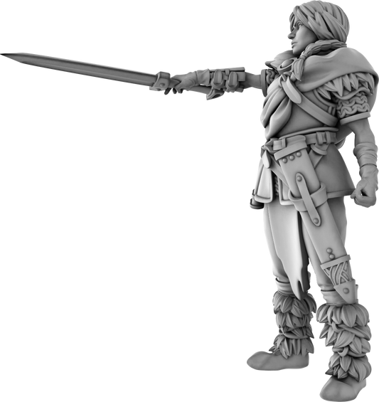 3DPZstudio - Dreadmist - Shieldmaiden - DnD/TTRPG Figure/Miniature - Helios3DPrinting