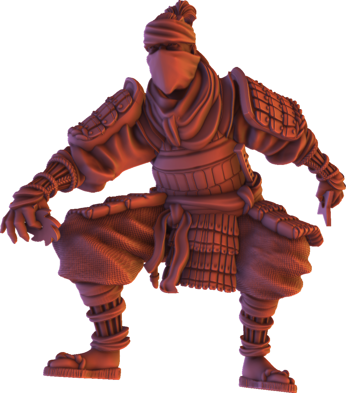 Forged Path - Tokugawa Ronin - Ninja Shuriken - DnD/Pathfinder/TTRPG Figure