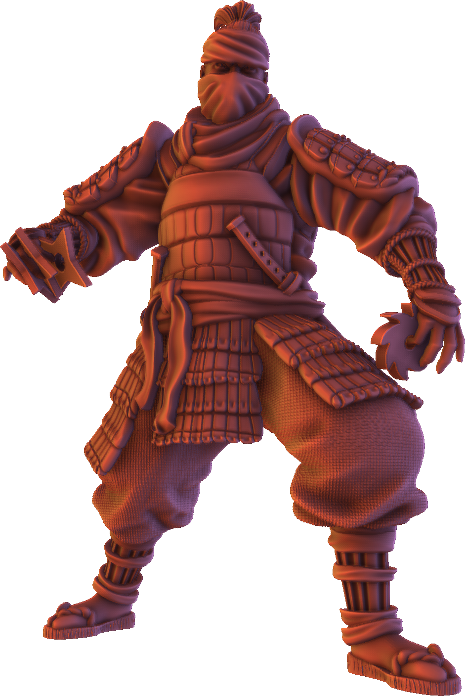 Forged Path - Tokugawa Ronin - Ninja Shuriken - DnD/Pathfinder/TTRPG Figure