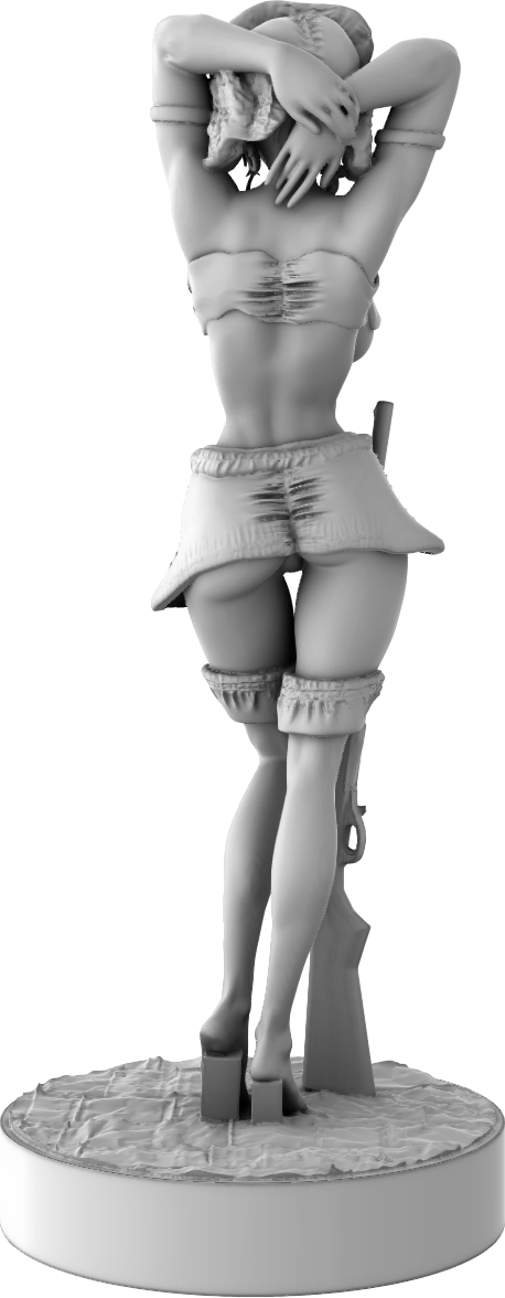 Stray Paws Society - Sierra Deer Hunter - 75mm Pin Up/Figure/Model/Diorama