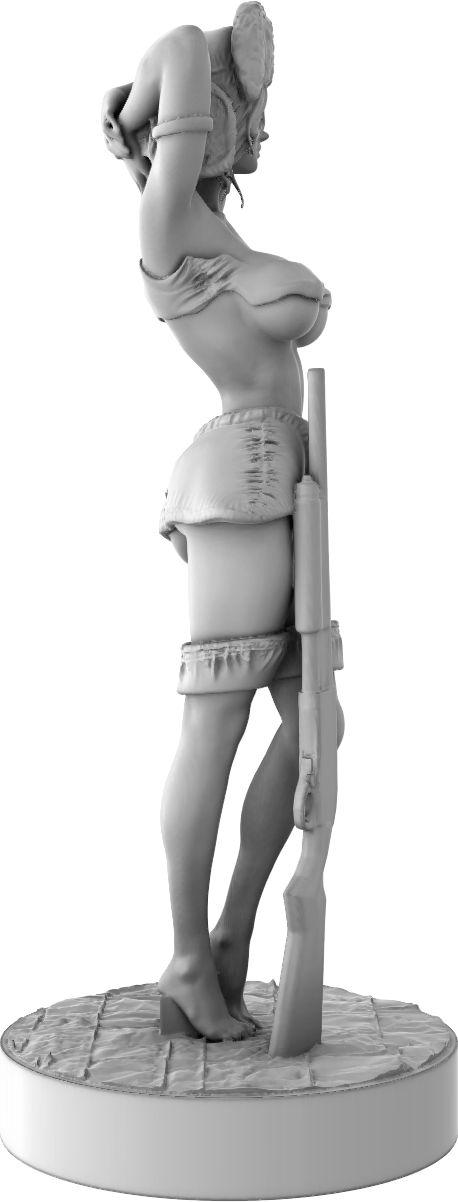 Stray Paws Society - Sierra Deer Hunter - 75mm Pin Up/Figure/Model/Diorama