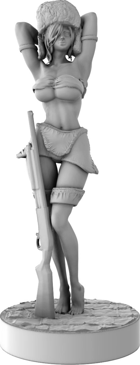 Stray Paws Society - Sierra Deer Hunter - 75mm Pin Up/Figure/Model/Diorama