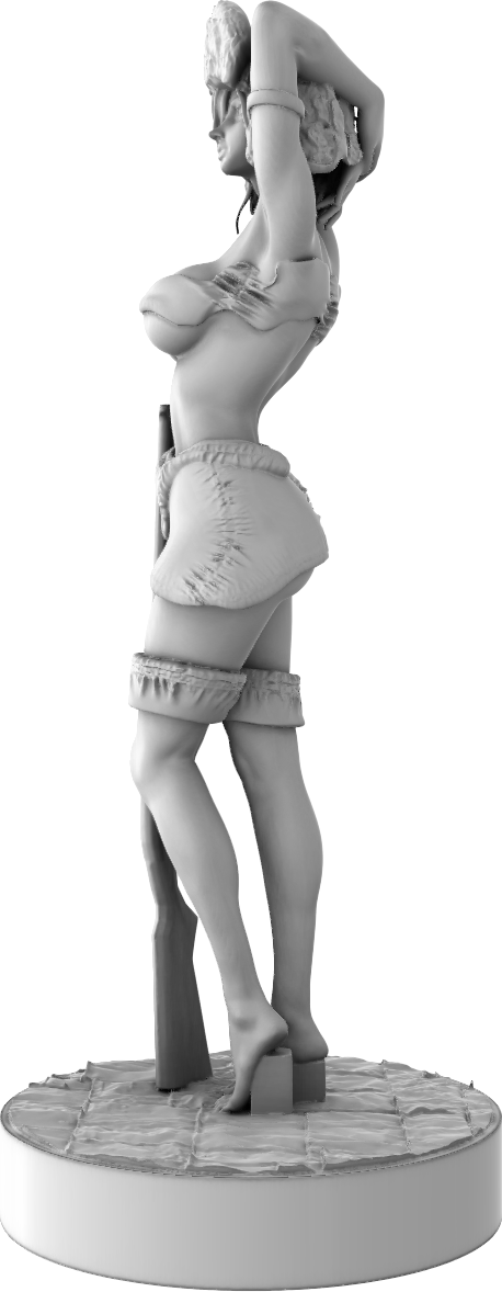 Stray Paws Society - Sierra Deer Hunter - 75mm Pin Up/Figure/Model/Diorama