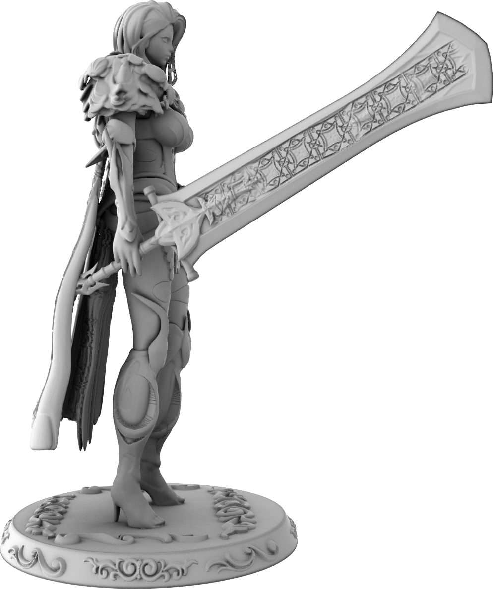 Stray Paws Society - Sif Queens Guard - 75mm Pin Up/Figure/Model/Diorama