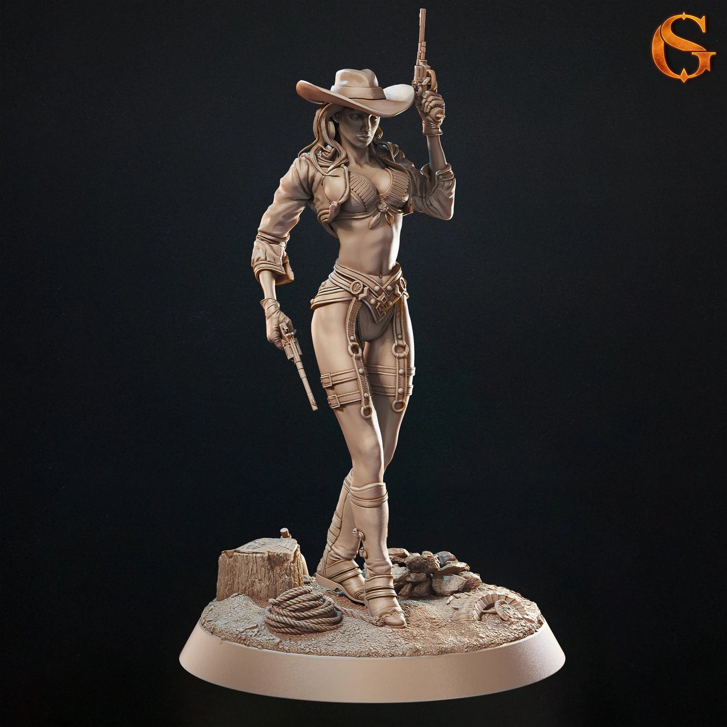 Solgoodcreations - Gunfighter Sixgun Charlene - 75/140mm Pin Up/Figure/Model/Diorama