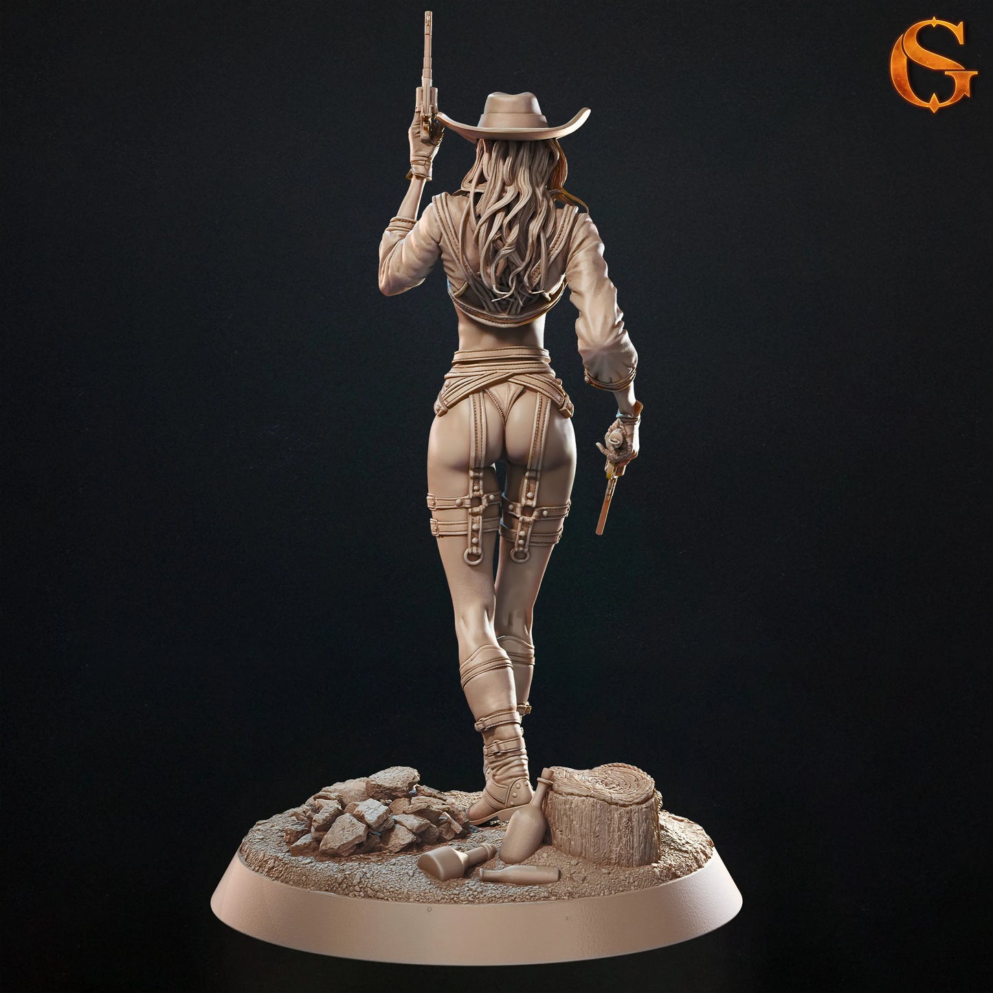 Solgoodcreations - Gunfighter Sixgun Charlene - 75/140mm Pin Up/Figure/Model/Diorama