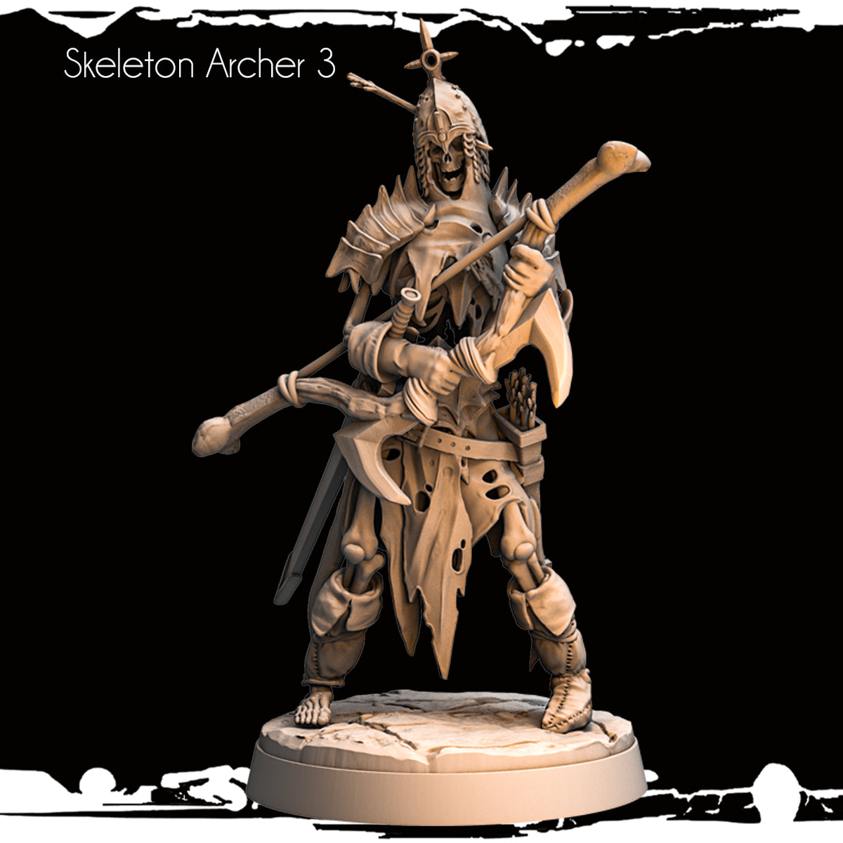 Monolith Arts - Skeletons - Archer - DnD/TTRPG Figure/Miniature