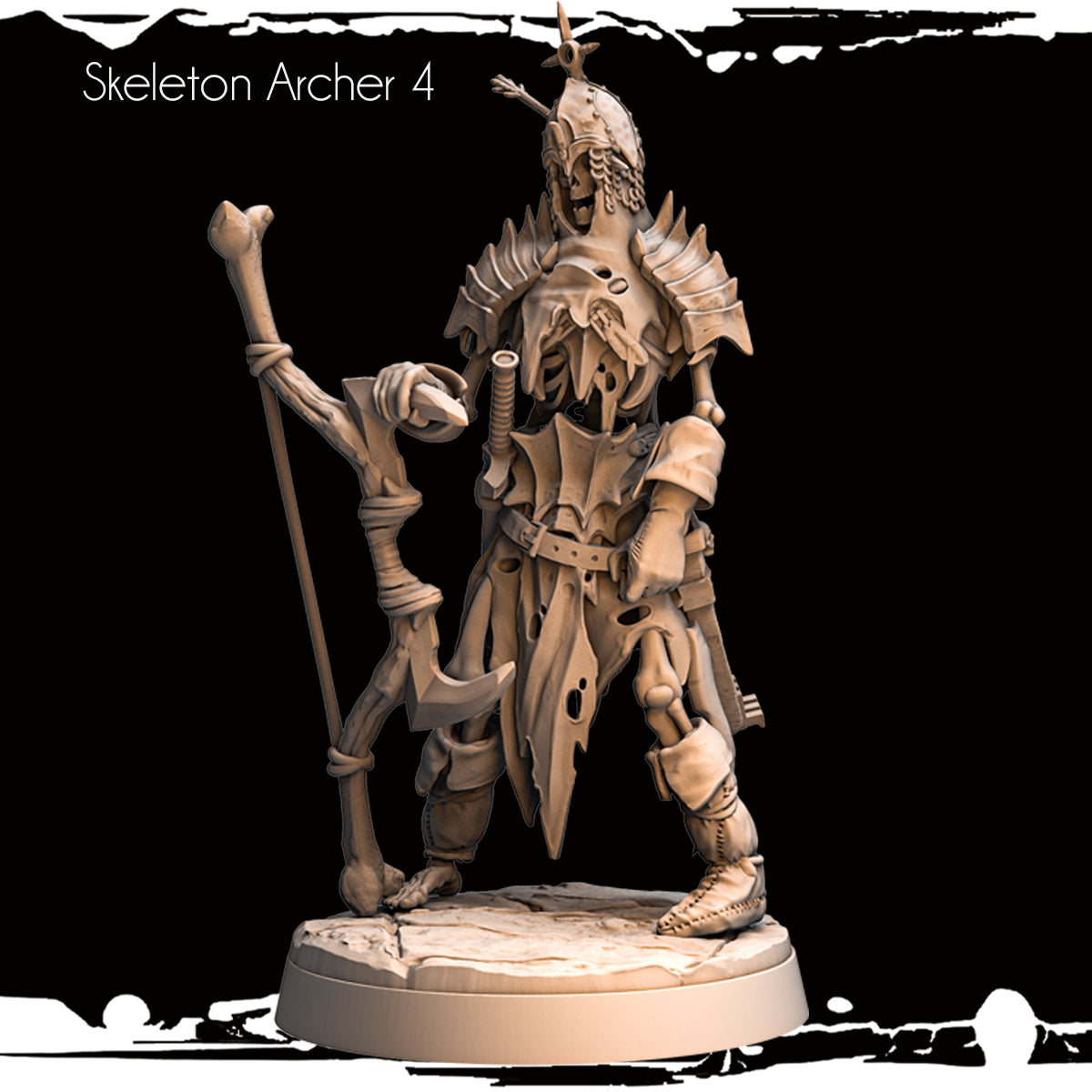 Monolith Arts - Skeletons - Archer - DnD/TTRPG Figure/Miniature