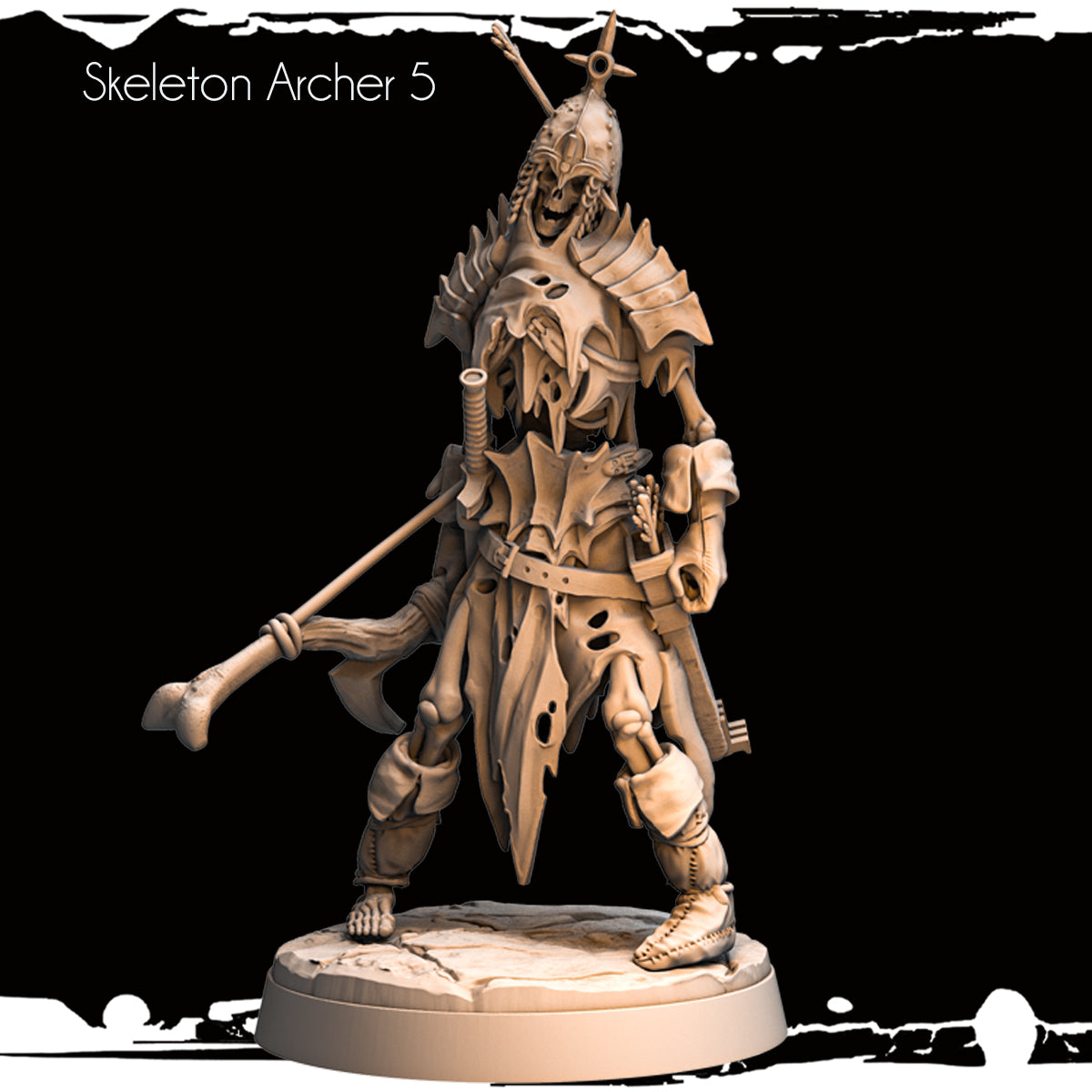 Monolith Arts - Skeletons - Archer - DnD/TTRPG Figure/Miniature