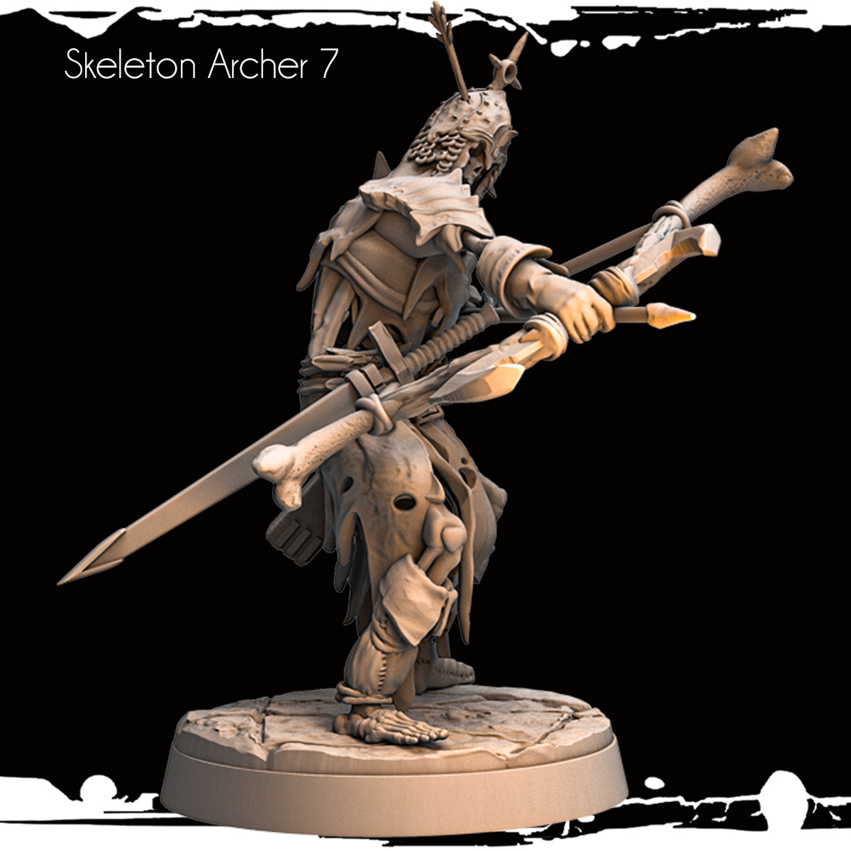 Monolith Arts - Skeletons - Archer - DnD/TTRPG Figure/Miniature