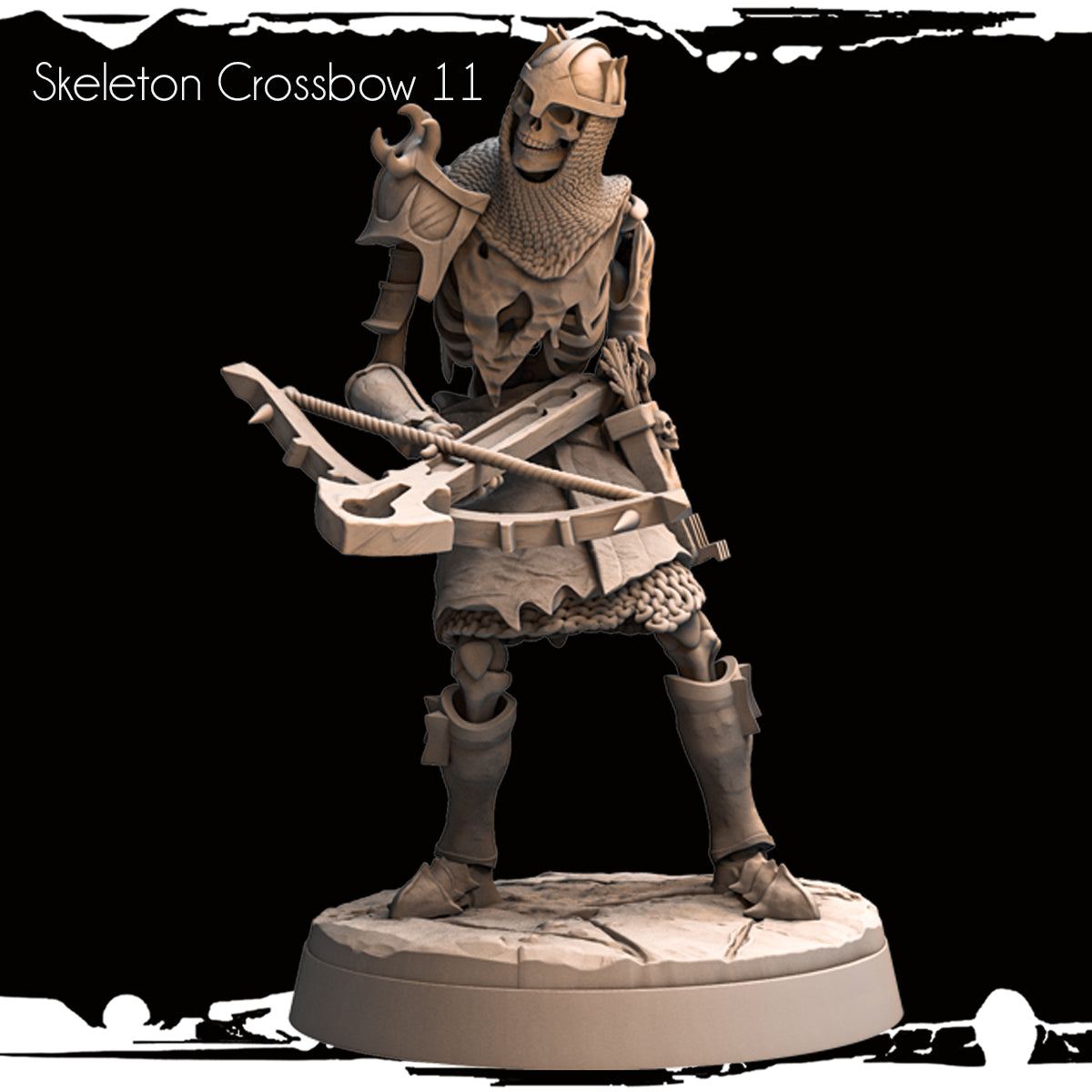 Monolith Arts - Skeletons - Crossbowmen - DnD/TTRPG Figure/Miniature