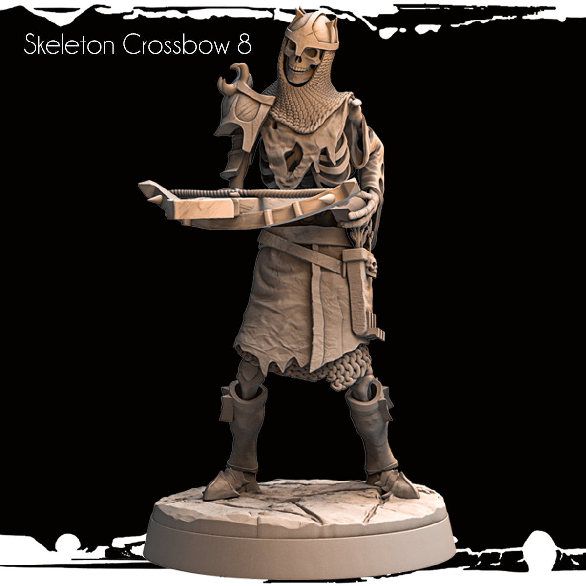 Monolith Arts - Skeletons - Crossbowmen - DnD/TTRPG Figure/Miniature