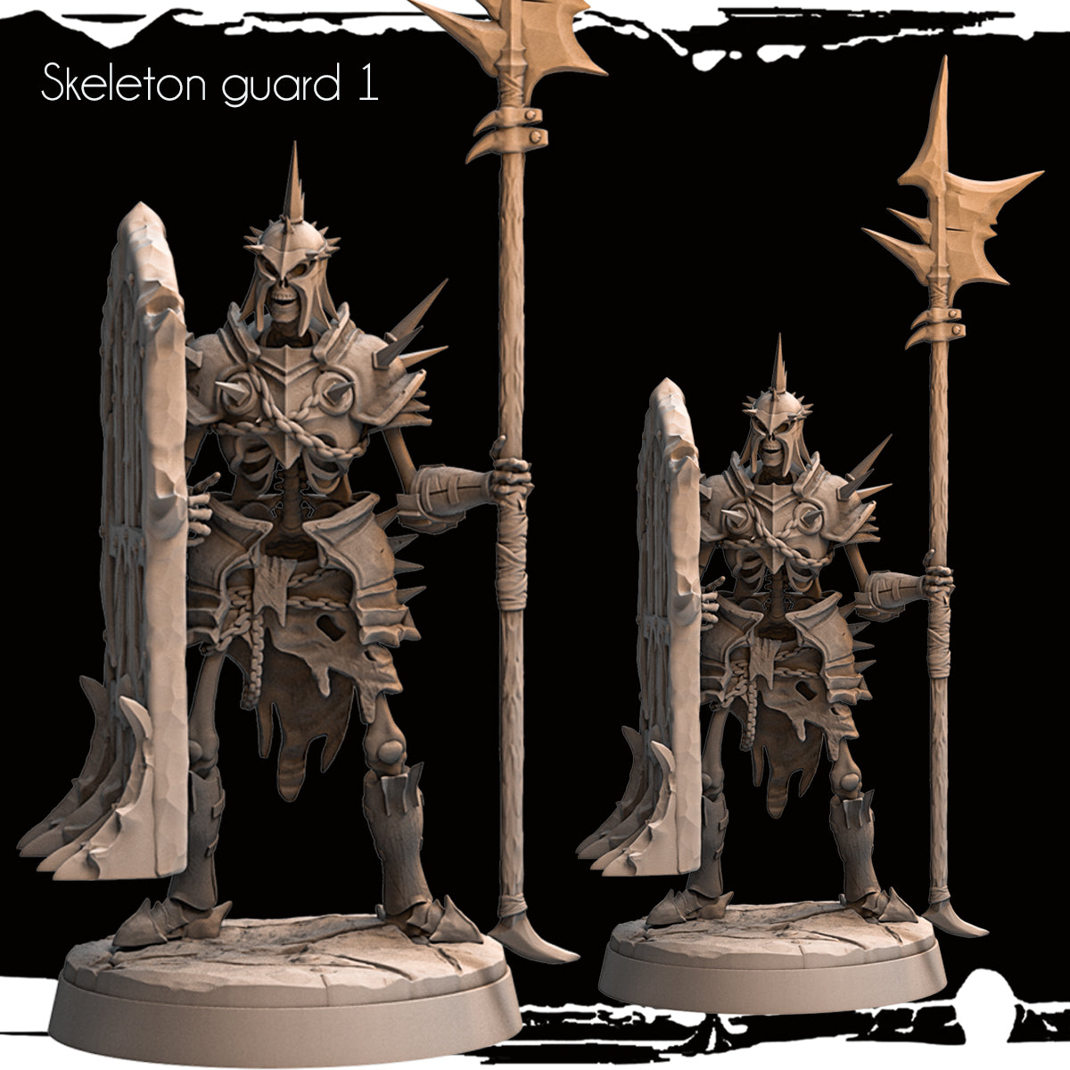 Monolith Arts - Skeletons - Guard - DnD/TTRPG Figure/Miniature