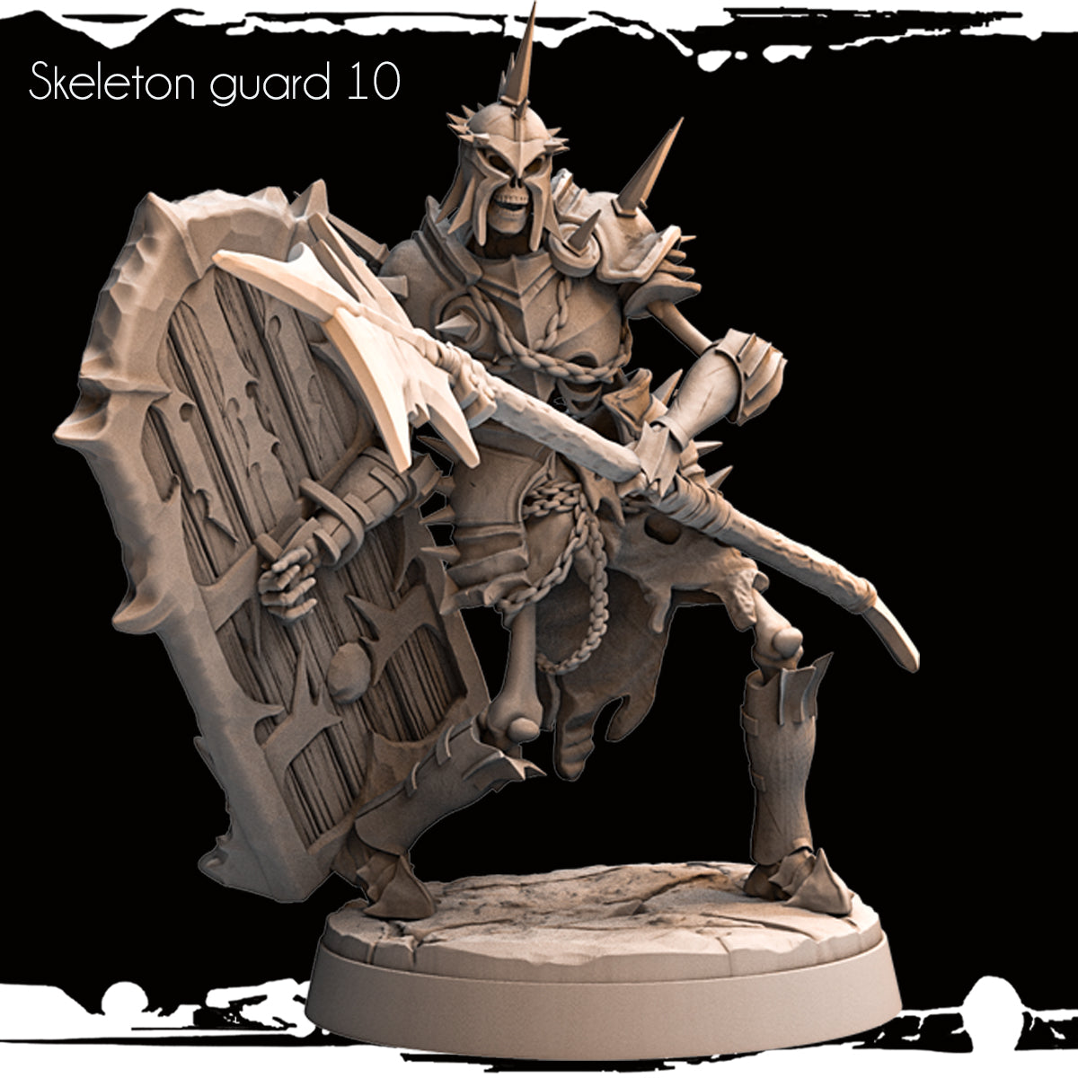 Monolith Arts - Skeletons - Guard - DnD/TTRPG Figure/Miniature